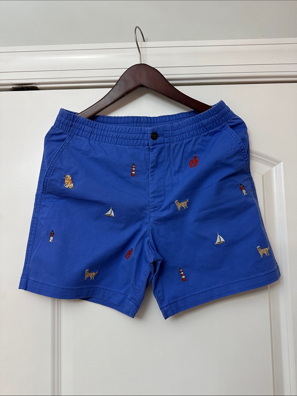Polo by Ralph Lauren Royal Blue Embroidered Kids Shorts